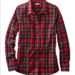 L.L. Bean Relaxed Fit Button Up Flannel